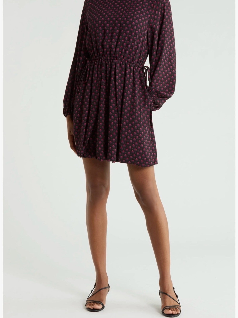 Derek Lam Crosby Alex Bubble Hem Dress NWT Geo Star Black Multi Size 0